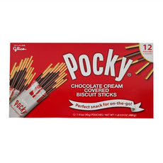 glico 格力高 Pocky 百奇 巧克力棒, 12包Set, 完美零食, 480g, 1盒