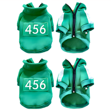 Sassy Dog 456運動服 單層刷毛, 16號, 綠色, 2件