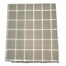 FANCY LIFE 防水防油桌布 137 x 180cm 灰色 - 簡約格紋設計，輕鬆清潔，適用多種場合, 1個