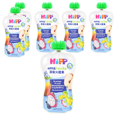 HiPP 喜寶 生機水果趣 蘋梨火龍果，1歲以上幼兒適用，100%水果，不含防腐劑及砂糖, 100g, 6包