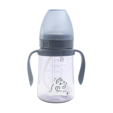 MOTHER-K Muzik Tiger 聯名精粹極簡PPSU學飲吸吸杯 200ml-夜幕藍, 1個