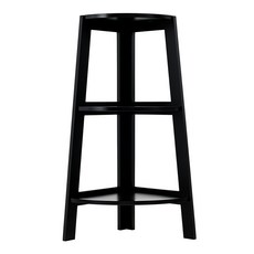 dayneeds 日需百備 角落木製三層收納架 SBL-H413-3BK, 黑色, 1個