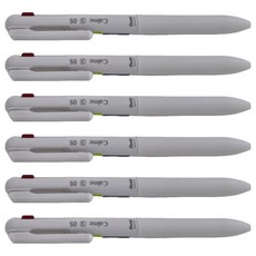 Pentel 飛龍 Calme靜暮 三色輕油性原子筆，0.5mm 0.7mm, 白桿, 1盒