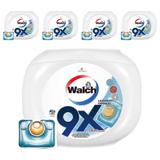 Walch 威露士 9X洗衣球, 32顆/罐 洗衣凝膠球 室內晾曬 柔軟香氛 金球, 5罐