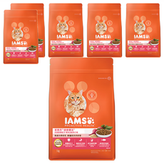 IAMS 愛慕思 健康優活 成貓營養配方乾糧, 鮪魚 + 鮭魚口味, 1kg, 6袋