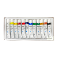 Bonfil 透明水彩顏料套裝, 藝術家品質, 12色, 12ml
