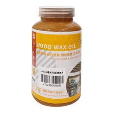 山仁 木蠟油 櫻桃木 500ml，環保無毒木器漆，DIY家具木器保養首選, 1罐