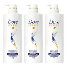 多芬深層修護潤髮乳 髮質修復專家系列 添加角蛋白修護因子 針對受損毛躁髮質, 700g, 3瓶