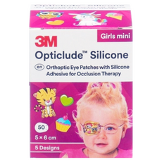 3M 矽膠護眼貼設計款 小尺寸 女孩 5*6cm, 50片, 3盒