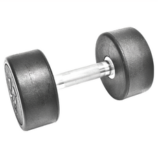 AD-ROCKET 頂級天然橡膠鋼製圓弧啞鈴 10kg-20kg可選, 17.5kg, 1個