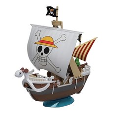 BANDAI 海賊王 航海王 G.S.C 偉大船艦收藏集 003 前進梅莉號 黃金梅莉號 彩色塑膠射出組裝模型, 1盒