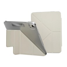 MAGEASY Facet 全方位支架透明背蓋保護套, 星光白, 1個