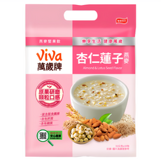 ViVa 萬歲牌 燕麥堅果飲 杏仁蓮子燕麥 原果研磨顆粒口感 含膳食纖維 無添加防腐劑, 320g, 1袋