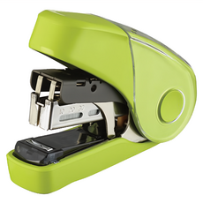 MAX 美克司 平針雙排訂書機, 針腳平貼，特殊除針器設計，存針量輕鬆讀取，圓弧流線型機身設計, 淺綠色, 1個