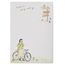 CARD LOVER 信的戀人 便簽紙, 漫漫旅行, 80張, 1本
