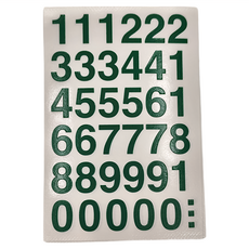 華麗牌 1~10 彩色標籤 WL-2061G 小, 綠色, 1440張, 1盒