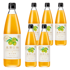 Kong Yen 果酢日和 梅子果酢 添加果寡糖, 590ml, 6瓶