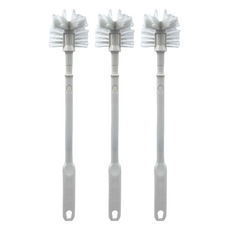 Easy Cleaning Solution 潔田屋 抗菌淘污雙面廁刷 KK1329 38cm, 3支, 灰色