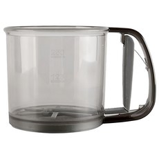 OMORY PP半自動麵粉篩 透黑色 250ml 123g, 1個