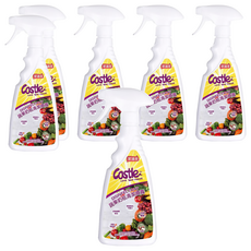 Castle 家適多 奶瓶蔬果清潔噴霧，歐盟認證APG洗淨因子，去除蔬果表面殘留物，99%長效防護, 500ml, 6瓶