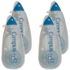 KOKUYO 國譽 Campus 象牙白修正帶B罫 5.5mm x 6m, 藍色, 4個