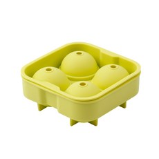 Life City Shop 4格矽膠圓球製冰盒 - 黃色, 1個