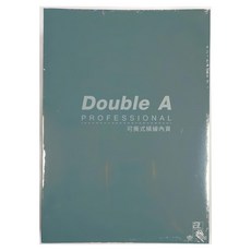 Double A Professional 可撕式橫線內頁, 灰綠, 1組