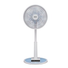SANLUX 台灣三洋 微電腦自然風遙控立扇 12吋 藍色, EF-T12AJ1