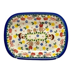 VENA 刺蝟蘋果園系列 橢方深盤, 1個, 混和顏色