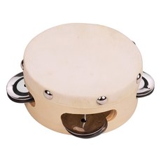 4吋羊皮鈴鼓 打擊樂器 兒童音樂啟蒙教具, 1個