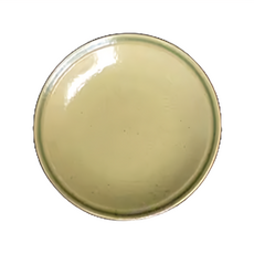 8吋皿 日本製, 金鈴黃釉, 1個