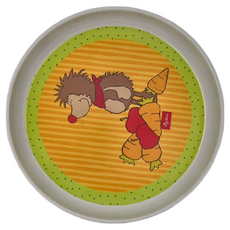 sigikid 兒童餐盤, 美耐皿, 黃綠色, 400g, 1個