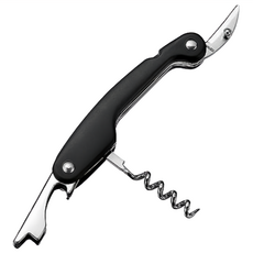 下村工業 Ajiwai 軟握把不鏽鋼多功能侍酒刀開瓶器 ASK-235, 1個