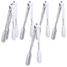 百貨King 8寸料理夾 430不鏽鋼材質 23 x 2.5cm 台灣製, 6支, silver