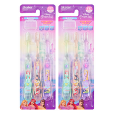 Skater 迪士尼公主兒童牙刷 透明柄 3-5歲, 迪士尼公主, 3支, 2組