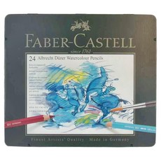 FABER-CASTELL 輝柏 水彩色鉛筆 筆芯3.8mm, 24色, 1盒