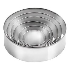 Tescoma 大小餅乾切模 圓圈 6個套裝, 不鏽鋼材質, 1組