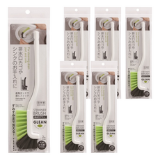 KOKUBO 小久保 L型排水口清潔刷 - 白色, 日本製造, 排水口/濾籃清潔刷, 6支