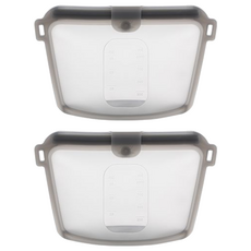 sillymann 100%鉑金矽膠密封袋 350ml, 小(S), 1入, 2個