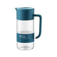 自動開合玻璃油壺 550ml 高硼矽玻璃 按壓彈扣 自動回流, 1個