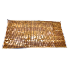 Mexsmon 美思夢 舒眠驅蚊碳化麻將涼夏蓆 天然孟宗竹 100%聚酯纖維, Brown, 單人 90 x 180cm