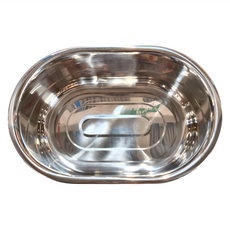 FREIZ 和平 廚房雜貨 SUI-GUT 小型洗衣盆 帶橡膠腳墊 不鏽鋼, 銀色, 1個