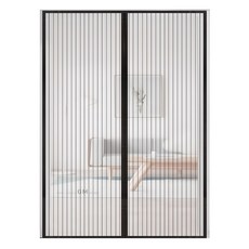 AHOYE 魔術磁扣防蚊門簾 黑色 210 x 90cm 輕鬆安裝 有效防蚊