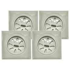 美得像專櫃 防臭地漏芯 可旋轉 4個, 9.6 x 9.6cm, 綠色