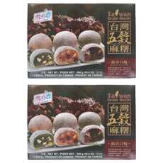 YUKI&LOVE 雪之戀 台灣五穀麻糬 12入 Set, 綜合口味, 台灣製造, 300g, 2盒