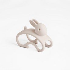 Richell 利其爾 3D互動矽膠固齒器, 1個, 跳躍兔, 3個月以上