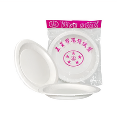 百貨King 五星環保紙盤 10吋 5組, 4個