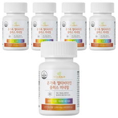 VITAHALO 全家綜合維他命+礦物質, 60錠, 1000mg, 5罐