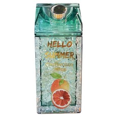 牛奶盒製冷杯, 蘇打綠, 400ml, 1個