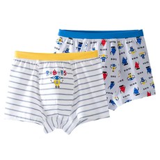 盛特士Shengters 男童平角褲 2件組 可愛卡通 親膚透氣 兒童內褲